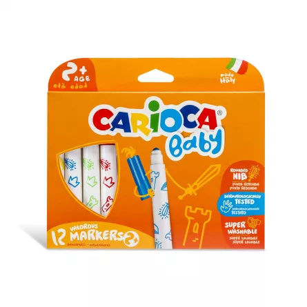 Carioca Baby Marker 2+ 12/set, [],papetarie.ro
