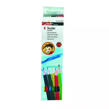 Creioane color 6/set, [],papetarie.ro
