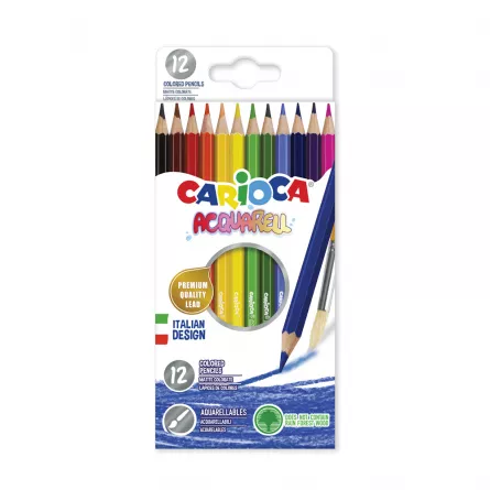 Creioane color Acquarell Carioca 12/set, [],papetarie.ro
