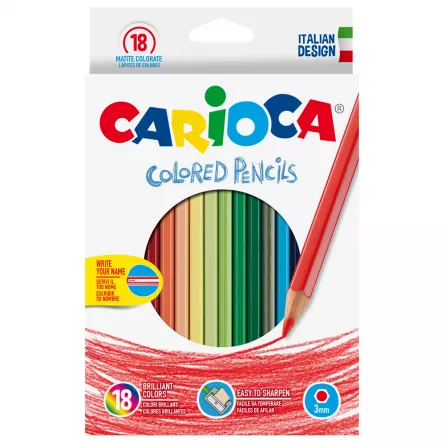 Creioane color Carioca 18/set, [],papetarie.ro
