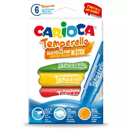 Creion-tempera Temperello Carioca 6/set, [],papetarie.ro