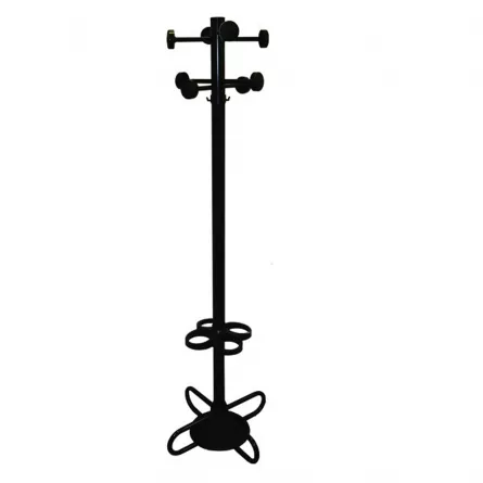 Cuier metalic cu suport umbrela, elemente PP Monte negru, [],papetarie.ro