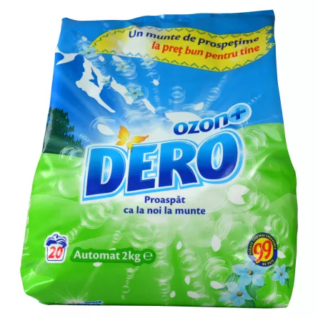 Detergent rufe Dero automat Ozon+ 2kg, [],papetarie.ro