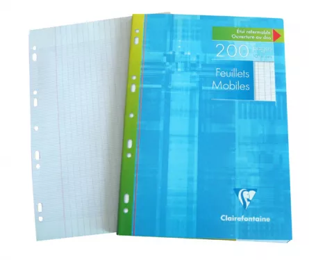 Foi albe simple multiperforate 90g/mp 100 f Clairefontaine, [],papetarie.ro