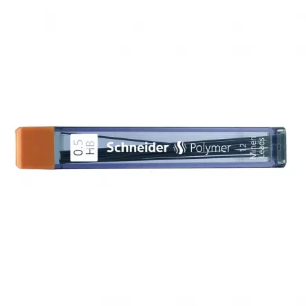 Mine creion mecanic 0.5 HB Schneider Polymer 12 buc/cutie, [],papetarie.ro