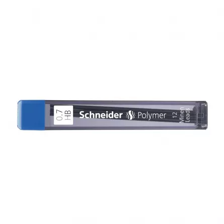 Mine creion mecanic 0.7 HB Schneider Polymer 12 buc/cutie, [],papetarie.ro