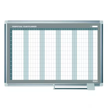 Whiteboard planner anual magnetic 120 x 90 cm Bi-Silque, [],papetarie.ro