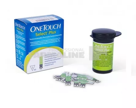 One Touch Select Plus Teste de glicemie 50 bucati