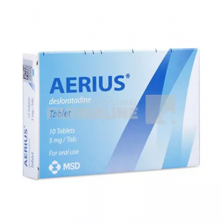 AERIUS 5 mg X 10 COMPR. FILM. 5mg MERCK SHARP &amp; DO  