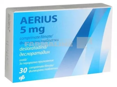 AERIUS 5 mg X 30 COMPR. FILM. 5mg MERCK SHARP &amp; DO                                                                                                                    
                                                                              