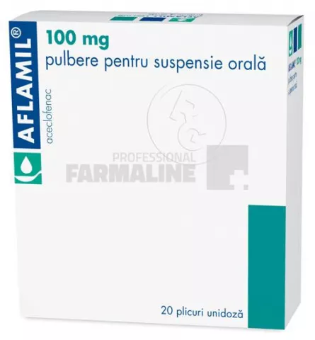 AFLAMIL 100 mg X 20 PULB. PT.SUSP. ORALA 100mg GEDEON RICHTER R-83