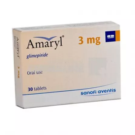 AMARYL 3 mg X 30 COMPR. 3mg SANOFI ROMANIA S.R.L