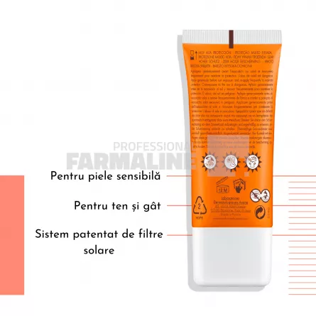 Avene B-PROTECT Crema de protectie solara cu pigment SPF50+ 30 ml