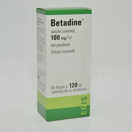 Betadine solutie cutanata 100mg/ml 120 ml