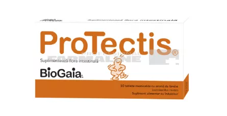 BioGaia Protectis cu aroma de lamaie 10 comprimate