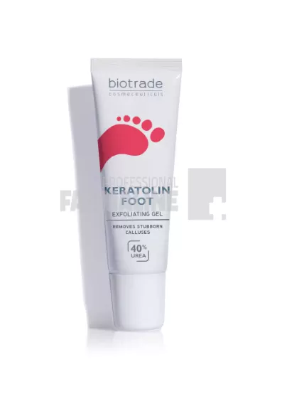 Biotrade Keratolin Foot Gel 40% Uree Gel hidratant pentru bataturi si unghii ingrosate 15 ml