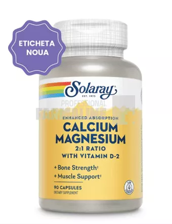 Calciu, Magneziu si Vitamina D 90 capsule