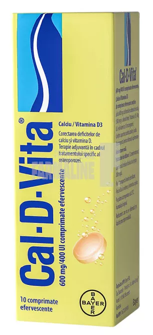 CAL-D-VITA 600 mg/400UI comprimate efervescente