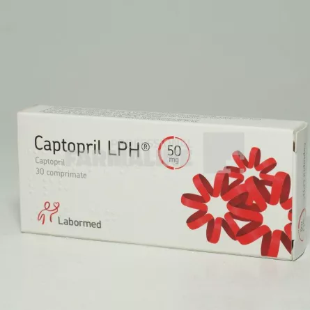 CAPTOPRIL LPH 50 mg x 30 COMPR. 50mg LABORMED PHARMA SA