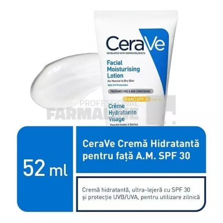 Cerave Crema hidratanta pentru fata SPF30 ten normal-uscat 52 ml