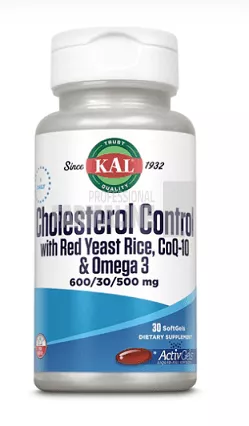 Cholesterol control with Red Yeast Rice+COQ10+Omega 3 30 capsule