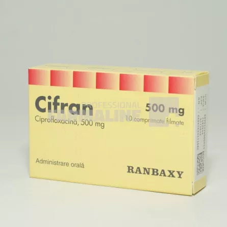 CIFRAN x 10 COMPR. FILM. 500mg RANBAXY UK LIMITED - TERAPIA