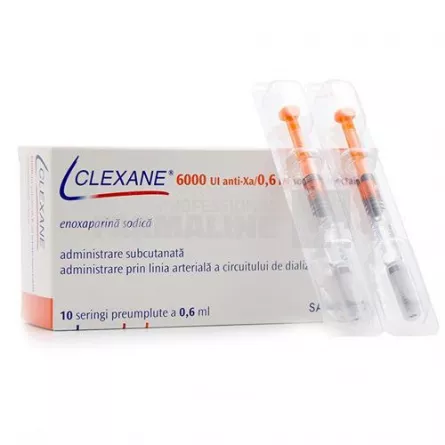 CLEXANE 6000 UI (60 mg)/0,6 ml X 10