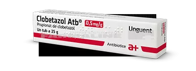 CLOBETAZOL ATB 0,5 mg/g X 1 - 25G UNGUENT 0,5mg/g ANTIBIOTICE SA