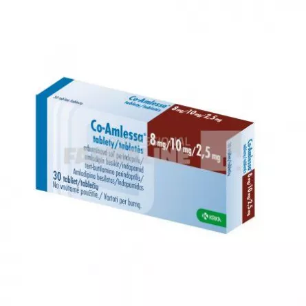 CO-AMLESSA 8 mg/10 mg/2,5 mg X 30 COMPR. 8mg/10mg/2,5mg KRKA, D D , NOVO MES