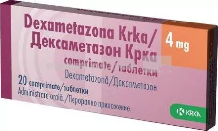 DEXAMETAZONA KRKA 4 mg X 20