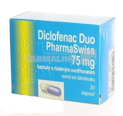 DICLOFENAC DUO PHARMASWISS 75 mg x 30 CAPS. ELIB. PREL. 75mg PHARMASWISS CESKA RE