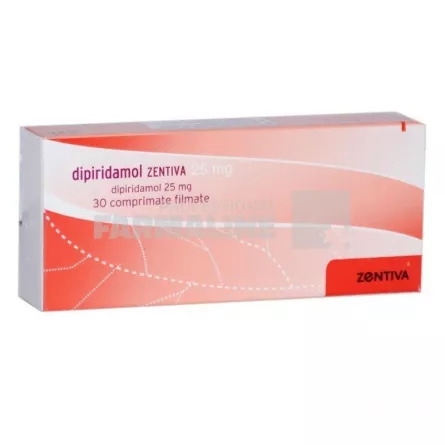 Dipiridamol Zentiva 25 mg  30 comprimate filmate