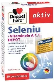 Doppelherz Depot Aktiv Seleniu + Vitaminele A, C, E 30 comprimate