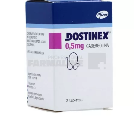 Dostinex 0,5 mg 2 comprimate
