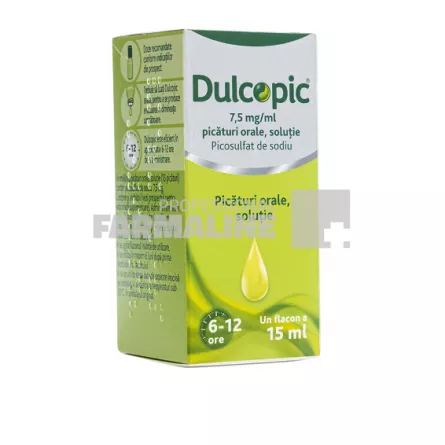 Dulcopic 7,5 mg/ml picaturi orale solutie 15 ml