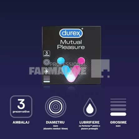 Durex Mutual Pleasure Prezervative 3 bucati