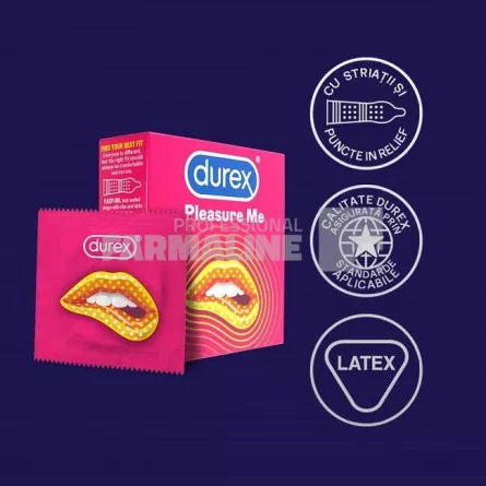 Durex Pleasure Me Prezervative 3 bucati