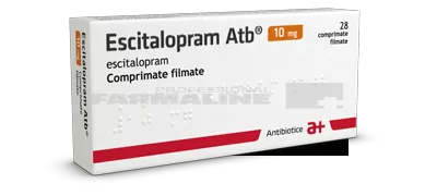 ESCITALOPRAM ATB 10 mg X 28 COMPR. FILM. 10mg ANTIBIOTICE S.A.