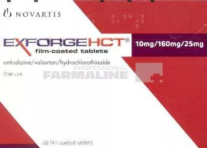 EXFORGE HCT x 28 COMPR. FILM. 10mg/160mg/12,5 mg NOVARTIS EUROPHARM L