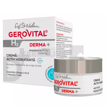 Gerovital H3 Derma+ Crema activ hidratanta 24h 50 ml