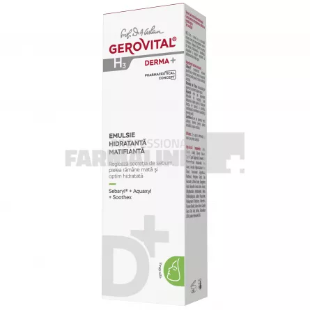 Gerovital H3 Derma+ Emulsie hidratanta matifianta 50 ml