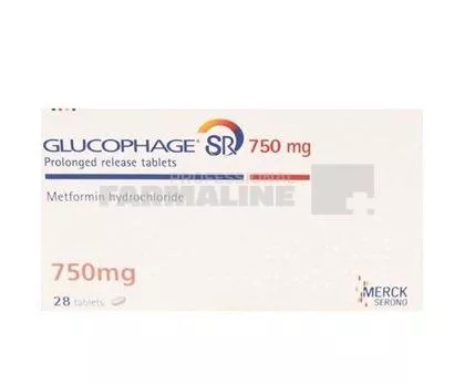 GLUCOPHAGE XR 750 mg x 30 COMPR. FILM. 1000mg MERCK SANTE