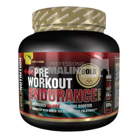 Gold Nutrition Pre-Workout Endurance Pudra energizanta 300 g
