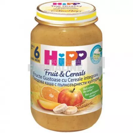 HIPP Fructe & Cereale Fructe gustoase cu cereale integrale 6+ luni 190 g