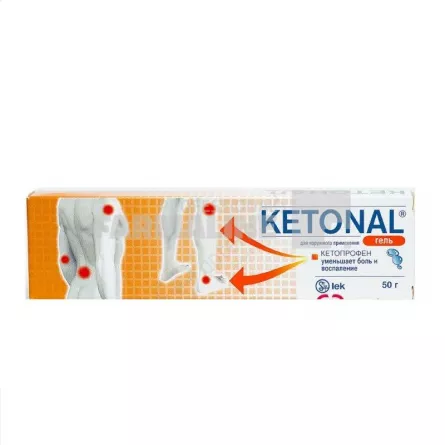 KETONAL 25mg/g x 1- 50g GEL 25 mg/g LEK PHARMACEUTICALS - SANDOZ