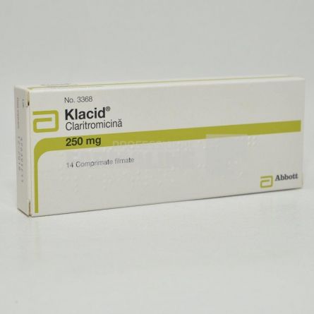 KLACID 250 mg X 14 COMPR. FILM. 250mg BGP PRODUCTS S.R.L. - ABBOTT