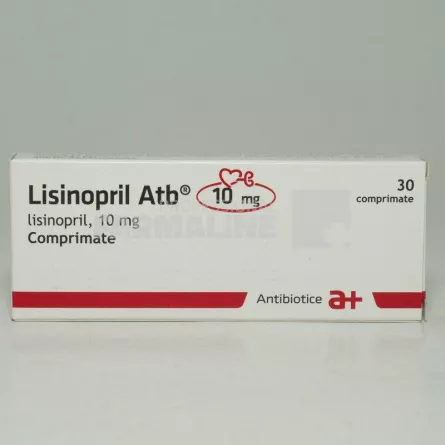 LISINOPRIL ATB 10 MG x 30 COMPR. 10mg ANTIBIOTICE SA