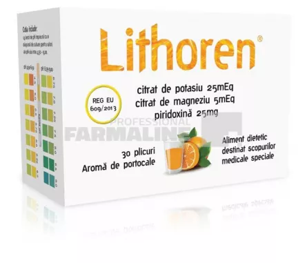 Lithoren aroma de portocale 30 plicuri