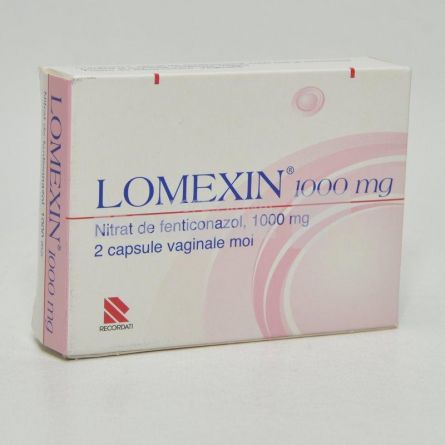 LOMEXIN 1000 mg x 2 CAPS. MOI VAG. 1000mg RECORDATI SPA