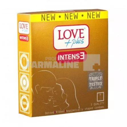 Love Plus Intense Prezervative 3 bucati